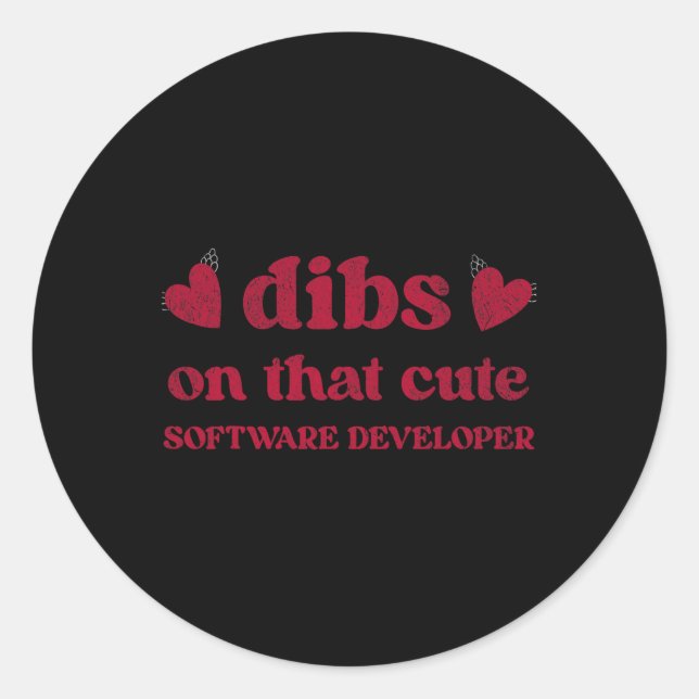 Adesivo Mulher Desenvolvedora de Software Engraçada no Dia (Frente)