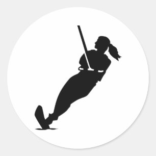 Adesivo Mulher do esqui aquático