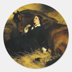 Adesivo Mulher e Cavalo