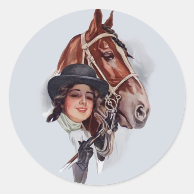 Adesivo Mulher Equestre (Frente)