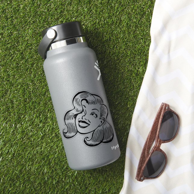 Adesivo Mulher feliz (HydroFlask Insitu)