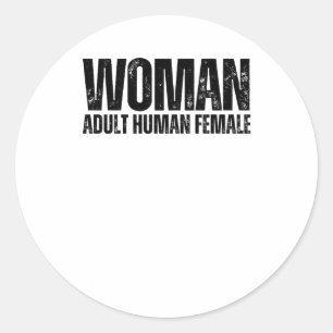 Adesivo Mulher - Fonte Grunge de Definição de Mulher Adult