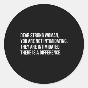 Adesivo Mulher Forte: Feminista Pró Escolha