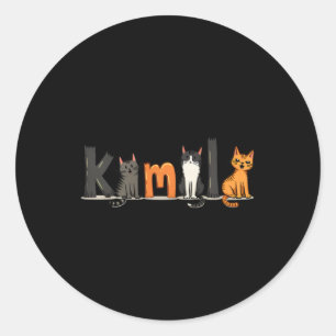 Adesivo Mulher Gato Sem Fios Para Kamala Harris 2024 Femin