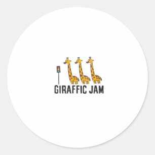 Adesivo Mulher Giraffic Jam Funny Giraffe Giraffe Pun Cute