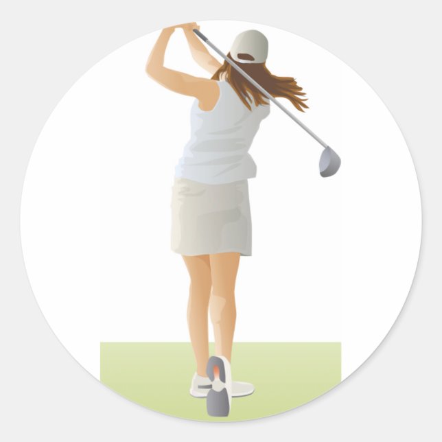 Adesivo Mulher Golfer (Frente)