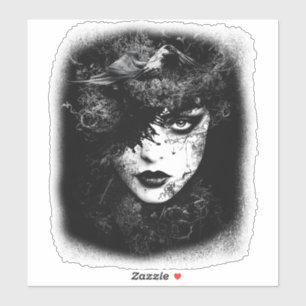 Adesivo Mulher gótico
