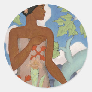 Adesivo "Mulher Havaiana" - Arman Manookian Sticker