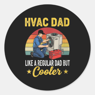 Adesivo Mulher Hvac Pai Mas Mais Fresco Mens Engraçado Hva