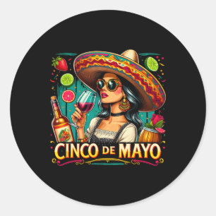 Adesivo Mulher Imigrante Mexicana Cinco De Mayo Engraçado