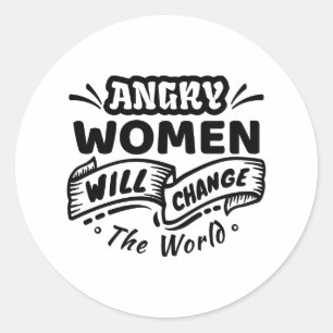 Adesivo Mulher Irritada Mudará o Mundo