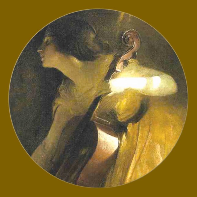 Adesivo Mulher Jogando Cello (Criador carregado)