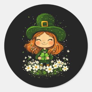 Adesivo Mulher Leprechaun Shamrock Girls Dia de São Patríc