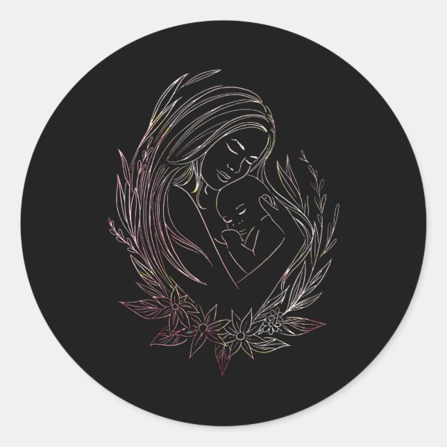 Adesivo Mulher Mãe, Filhinha, Parteira Doula (Frente)