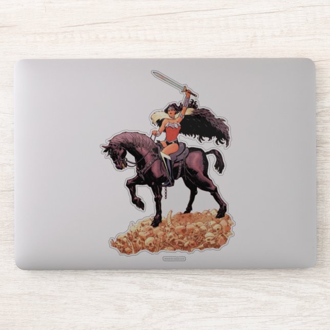 Adesivo Mulher Maravilha Novo Cobrir 52 Quadrinhos #24 (Computador)