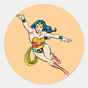 Adesivo Mulher Maravilha voando para frente