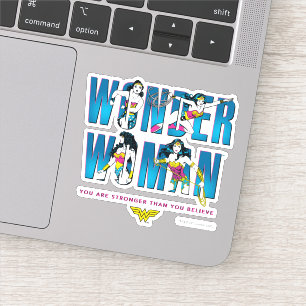 Adesivo Mulher Maravilha "Você É Mais Forte Do Que Acredit