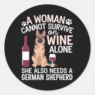 Adesivo Mulher não pode sobreviver só com vinho precisa de