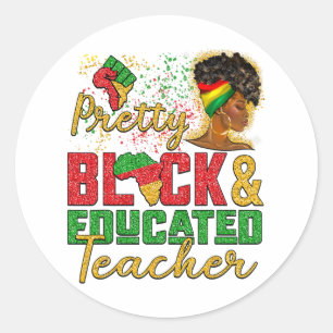 Adesivo Mulher Negra Afro Menina Bonito E Educada