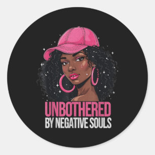 Adesivo Mulher Negra Afro Rainha Afro-Americana Incomodada