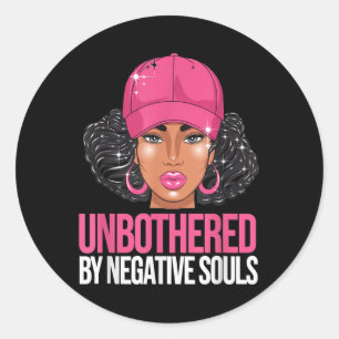 Adesivo Mulher Negra Afro Rainha Afro-Americana Incomodada