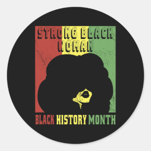 Adesivo Mulher Negra Forte - Mês de História Negra Orgulho