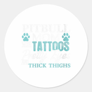 Adesivo Mulher Pitbull Mãe Tattoos Cachorro Cachorro Caçad