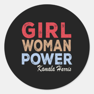 Adesivo Mulher Power Kamala Harris Retro Vintage