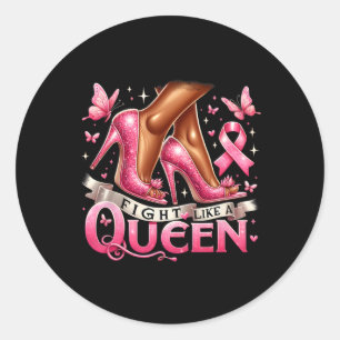 Adesivo Mulher Rainha Negra Lutando Como Um Cancer Da Rain