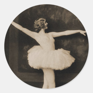 Adesivo Mulher retro do dançarino de balé das mulheres d