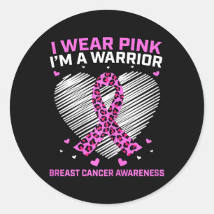Adesivo Mulher rosa Cancer de mama Guerreiro Bonito Cheet
