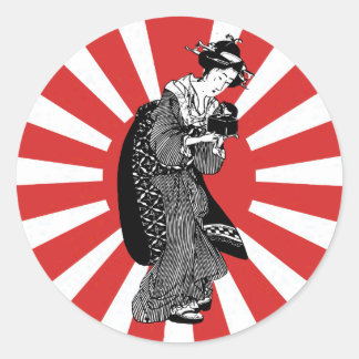 Adesivo Mulher tradicional japonesa