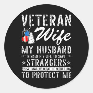 Adesivo Mulher Veterana Esposa Veterana Exército Veterano 