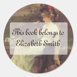 Adesivo Mulher Vitoriana Leitura V2