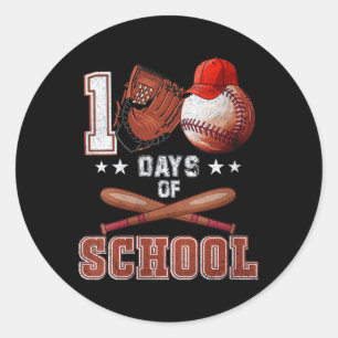 Adesivo Mulheres 100 Dias De Basebol Escolar 100.º Dia Par