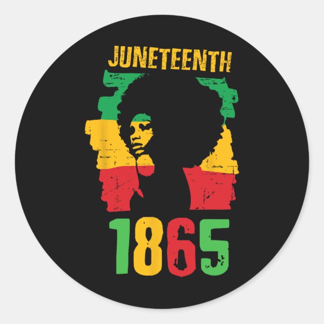 Adesivo Mulheres 1865 celebram o Dia da Liberdade na Améri (Frente)