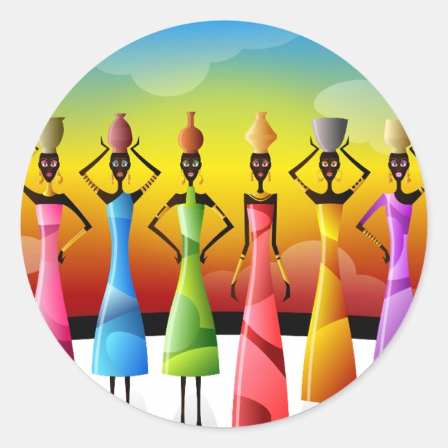 Adesivo Mulheres Africanas (Frente)