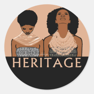 Adesivo Mulheres africanas com colares tribais