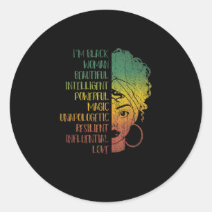 Adesivo Mulheres Africanas Dão à Melanin Orgulho Negro H