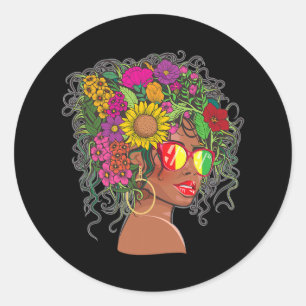 Adesivo Mulheres Afro-Americanas Negras Melanin Queen Ju