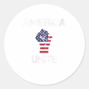 Adesivo Mulheres América Unida Resiste Fist Patriótico F