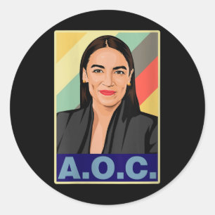 Adesivo Mulheres Aoc Alexandria Ocasio-cortez Primeira Mul