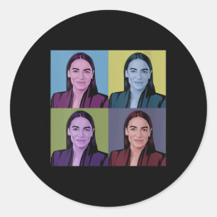Adesivo Mulheres Aoc Alexandria Ocasio-cortez Primeira Mul