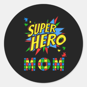 Adesivo Mulheres Autismo Consciência Para Super Herói Mãe