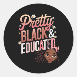 Adesivo Mulheres bonito Negras E Educadas Oferecem Histori
