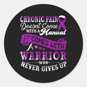 Adesivo Mulheres Chronic Pain Awarness Guerreiro Purple Ri