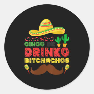 Adesivo Mulheres Cinco De Drinko Achos Funny Cinco De Mayo