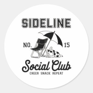 Adesivo Mulheres Clube Social Lateral Futebol Mãe Dia de J