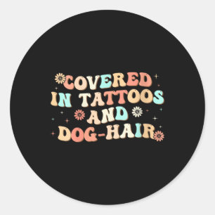 Adesivo Mulheres Cobertas Por Tatuagens E Cabelo Cão-V
