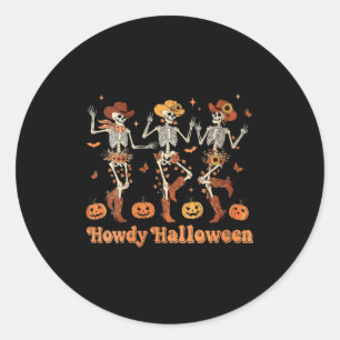 Adesivo Mulheres Como vai Halloween Cowboy Cowgirl Esquele